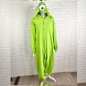Monsters Inc Mike Wazowski Kigurumi Pajama Union Suit Size Medium